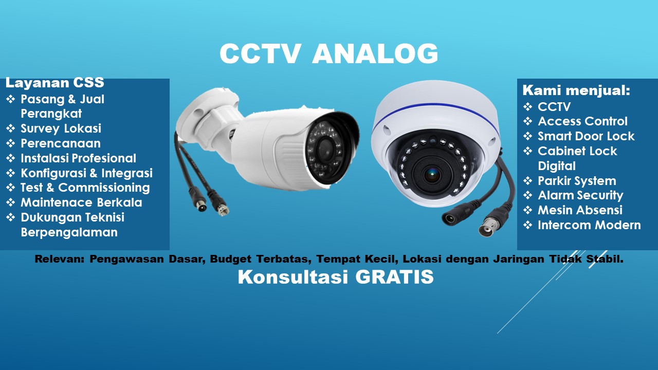 Apa itu CCTV Analog? Simak Penjelasan Kelebihan vs Kekurangannya Disini