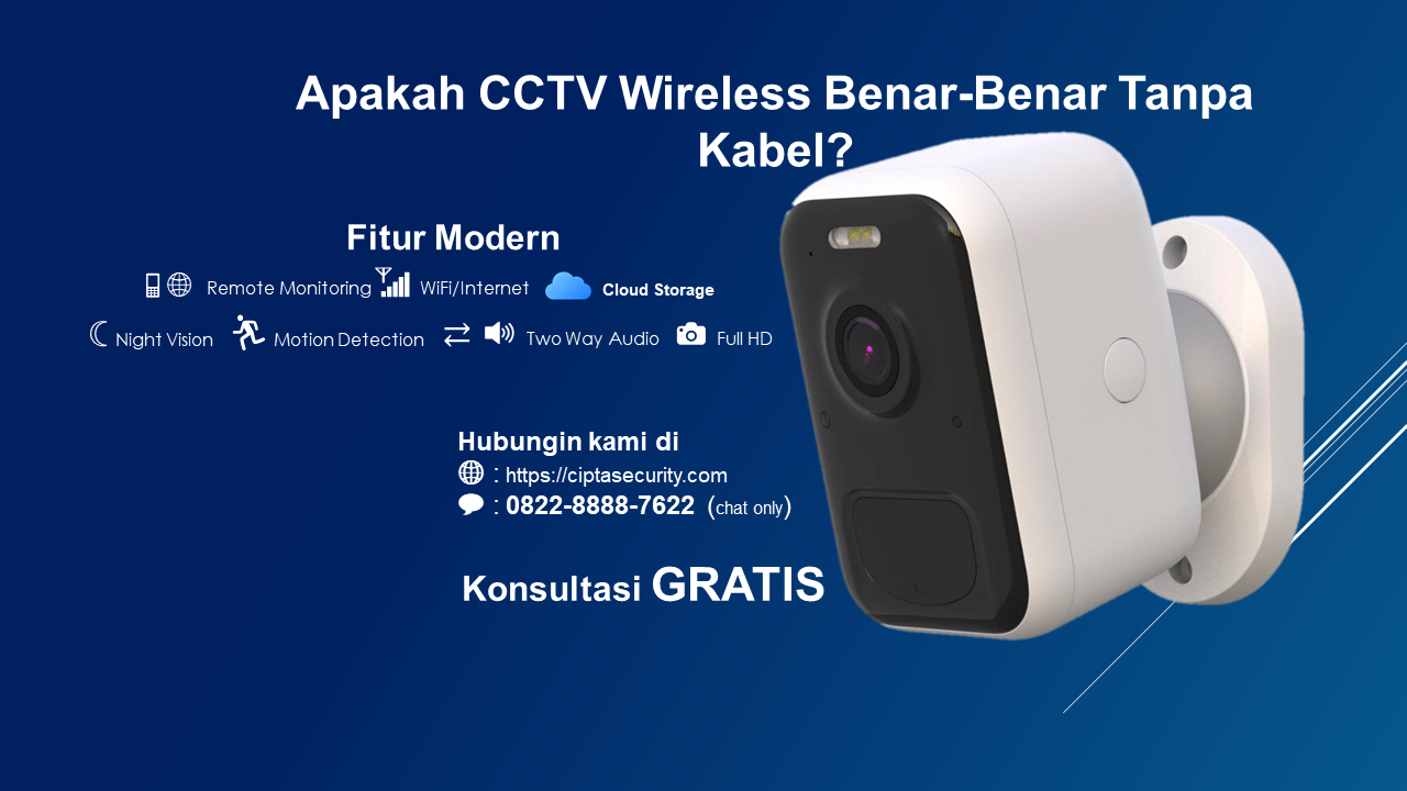 Apakah CCTV Wireless Benar-Benar Tanpa Kabel? Fakta yang Perlu Anda Ketahui